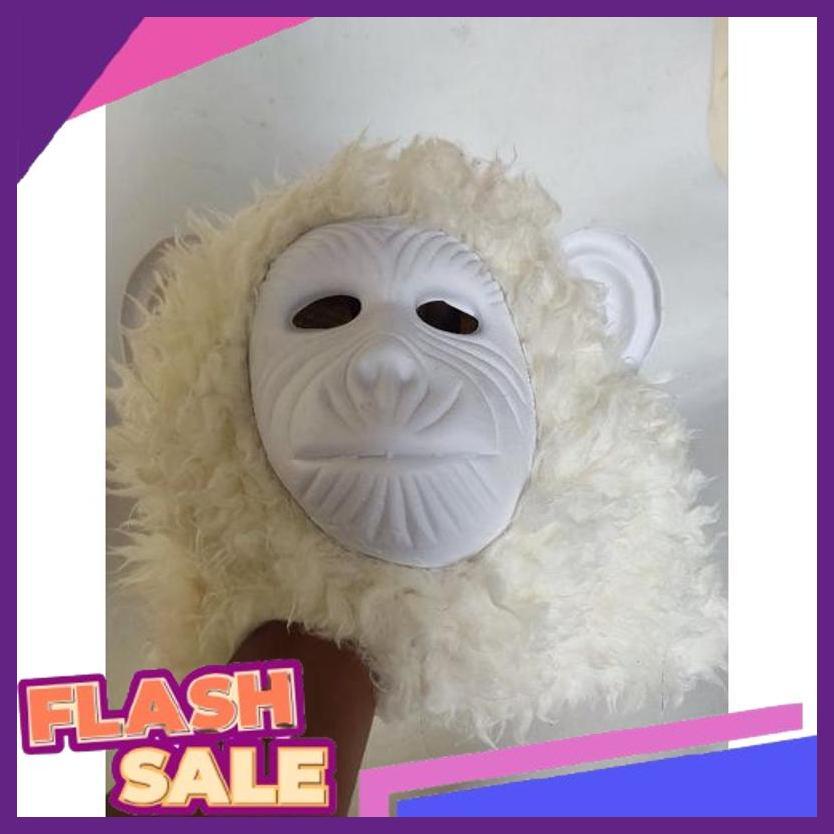 Offer Discount Topeng Monyet Albino Stok Ready Putih Dw-01