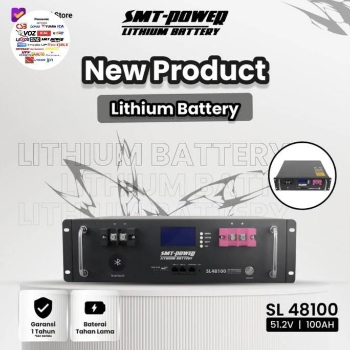 Baterai Lithium LifePO4 48V 100Ah Aki Battery Litium SMT POWER SL48100 Paling Murah