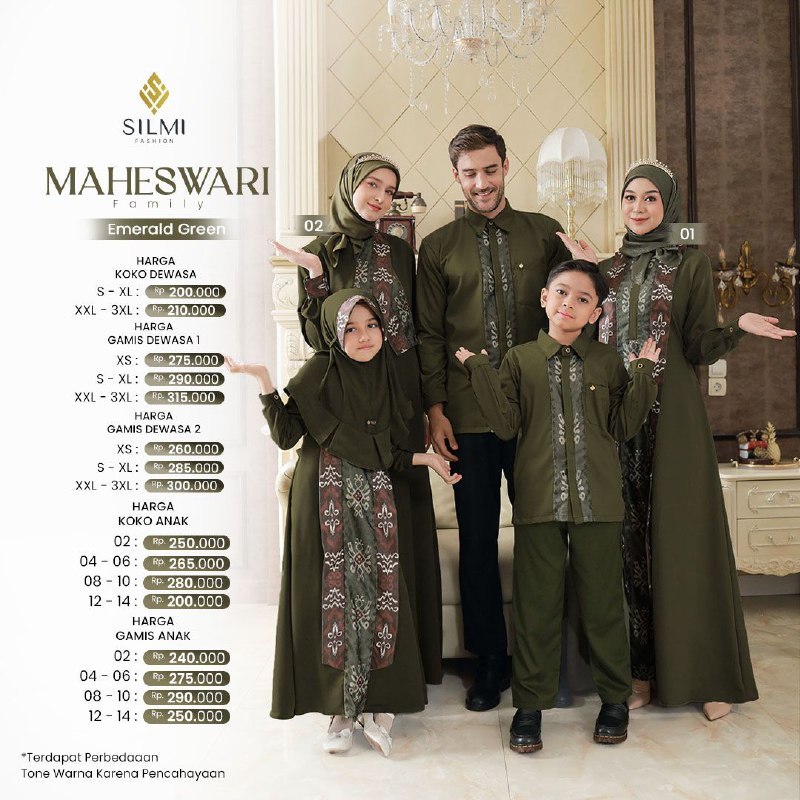 SARIMBIT LEBARAN MOTIF BATIK SONGKET TERBARU 2026 MAHESWARI FAMILY BY SILMI - BAJU BUSANA MUSLIM COU