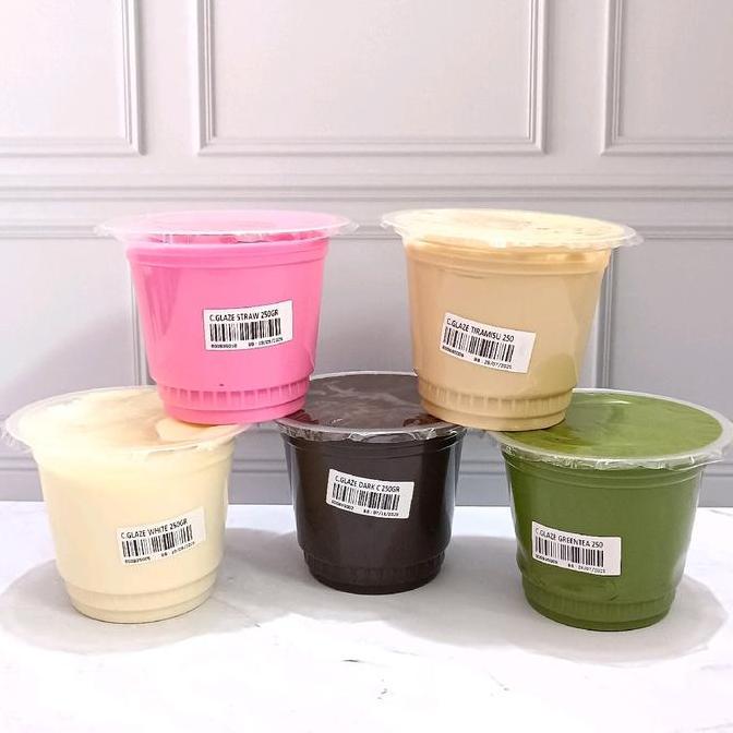 COLATTA GLAZE VARIAN RASA COKLAT WHITE GREEN TEA TIRAMISU STRAWBERRY 250 GRAM
