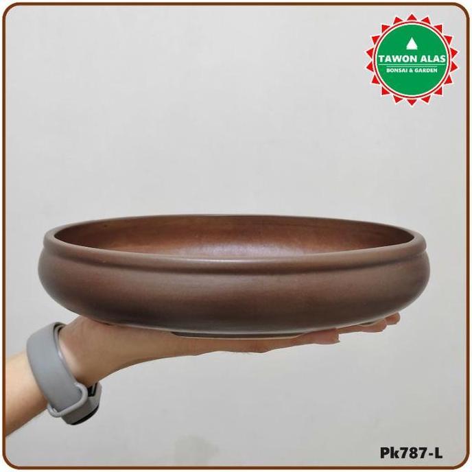 Pot Keramik Bonsai Oval Lonjong Kecil Small Mame Mini SRA