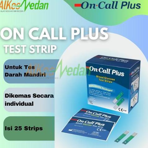 STRIP ONCALL PLUS REFILL GLUCOSE ON CALL ISI 25 STRIP CEK GULA DARAH