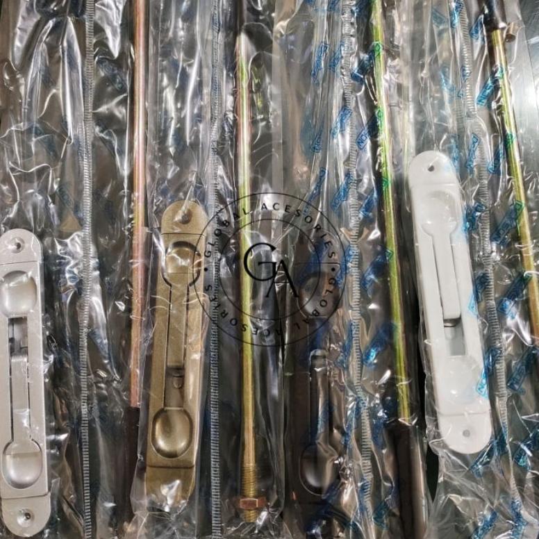 Flush Bolt pintu dekson / Grendel tanam aluminium