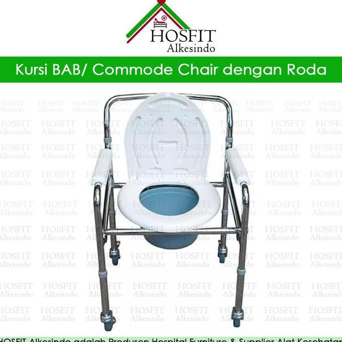 Commode Chair Roda | Kursi BAB Standard Sellaco