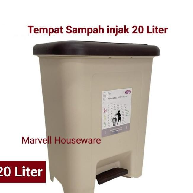 Tempat Sampah Injak 20 Liter Loveniatong Sampah Plastik Injak 20Liter