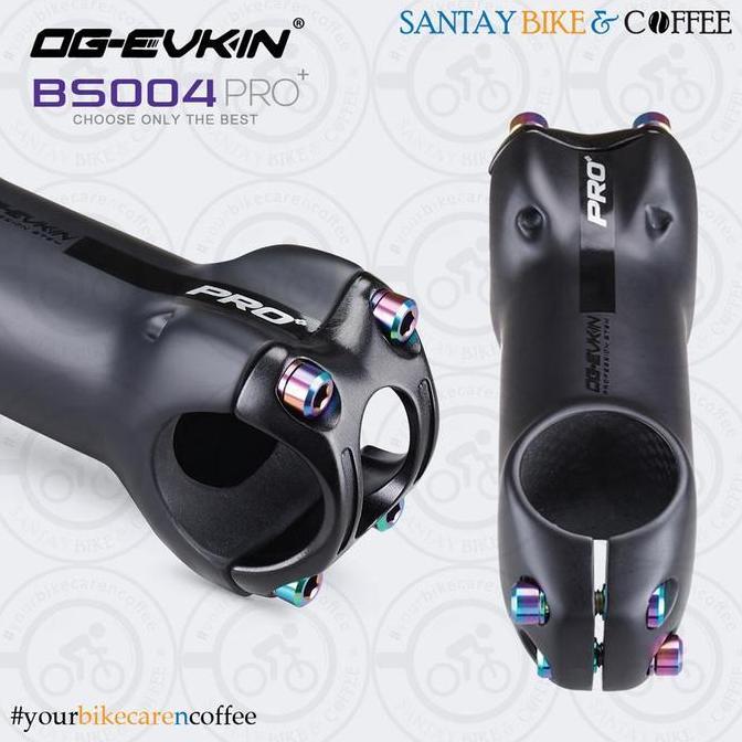 Promo OG EVKIN BS004 Pro+ Stem Carbon T1000 10 Derajat Carbon Stem Road Bike Mtb COD