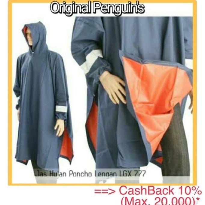 Bergaransi penguin lgx 777 lengan Jas hujan Penguin original