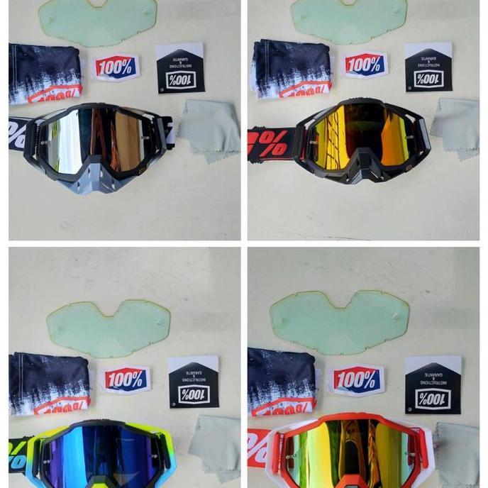 TERBARU - Aksesoris helm cross google 100 persen baru