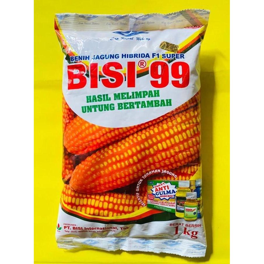Terlaris Benih Jagung Bisi 99 Super Hibrida Dari Cap Kapal Terbang Isi 1Kg