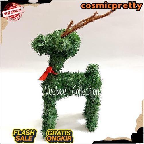 New Hiasan Patung Rusa PVC natal/ hiasan pohon natal rusa/ patung rusa natal pvc