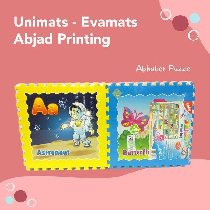 Evamats Unimats Abjad Printing | ABC Puzzle Printing | Alphabet Puzzle PEM