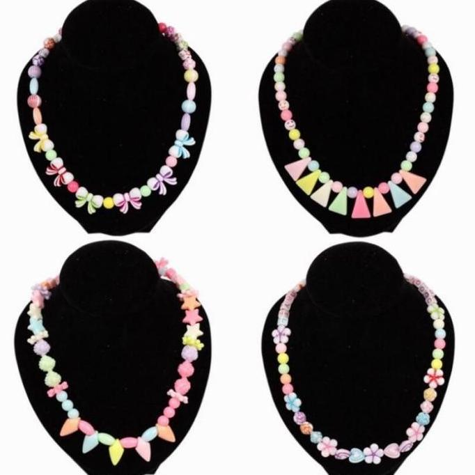 Mainan Meronce Manik Anak DIY Edukasi Ronce Gelang Kalung Kreatifitas