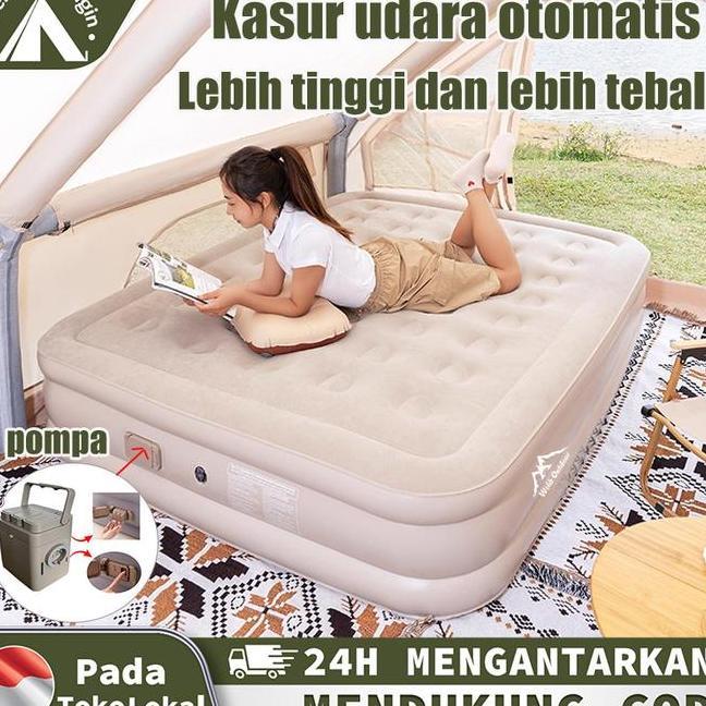 Kasur Angin Camping Kasur Angin Pompa Otomatis Kasur Pompa Lipat Kasur Tiup Queen Kasur Angin Campin