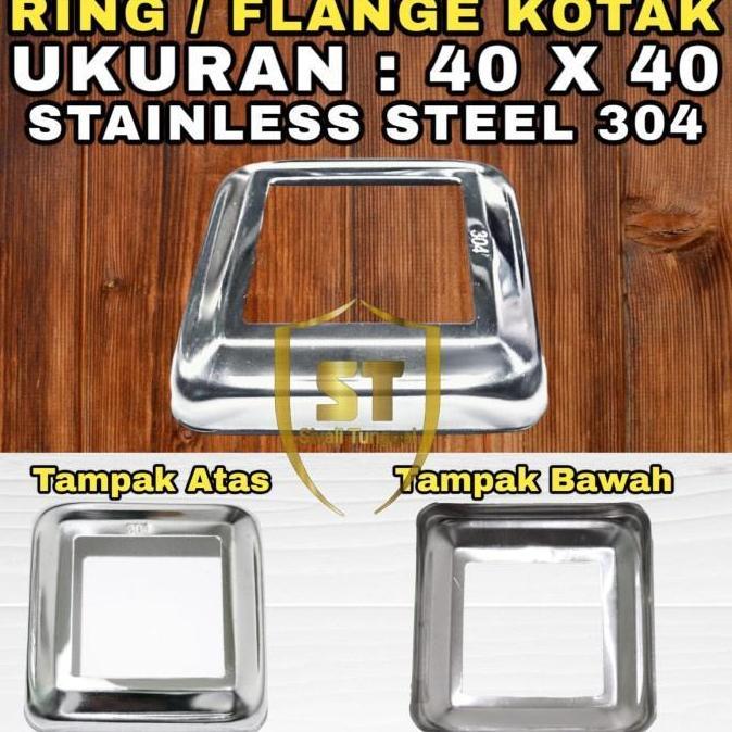 FLANGE 304 / RING KOTAK STAINLESS 304 / COVER PENUTUP DYNABOLT TIANG HOLLOW SS 304
