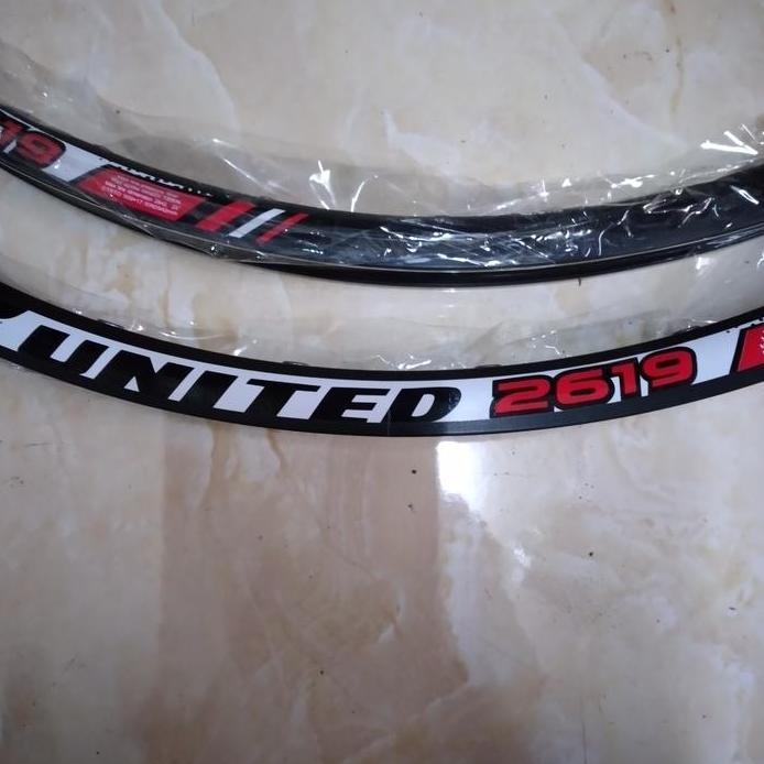 velg/rims sepeda 26 united 2619 double wall 32H discbrake