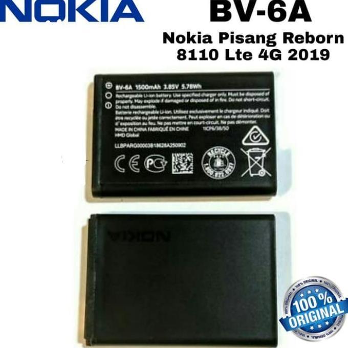 TERBARU - BATERAI NOKIA PISANG 8110 4G LTE REBORN 2019 BV-6A BV6A ORIGINAL BATRE