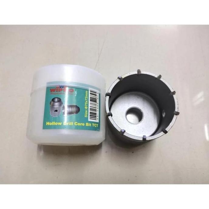 SU - Hole Saw Mata Bor Tembok Beton Tct 75 Mm Dril Core Bit Wipro 3 Inch Berkualitas