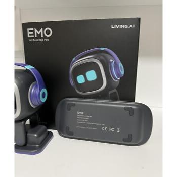 Original Asli Emo Go Home A.I. Desktop Pet Interactive Smart Robot With Home Station