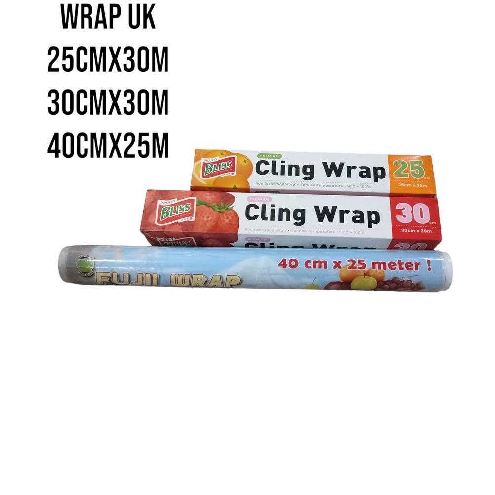 Bisa Cod Plastik Wrapping Uk 25Cm X 30 M / 30Cm X 30M / 40Cm X 25M,  Plastik Wrap, Plastik Pembungku