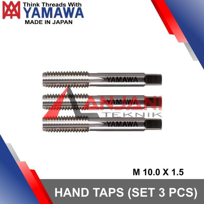 YAMAWA HAND TAP SET M 10 x 1.5 mm HANDTAP M10x1.5 10x1.5 M10
