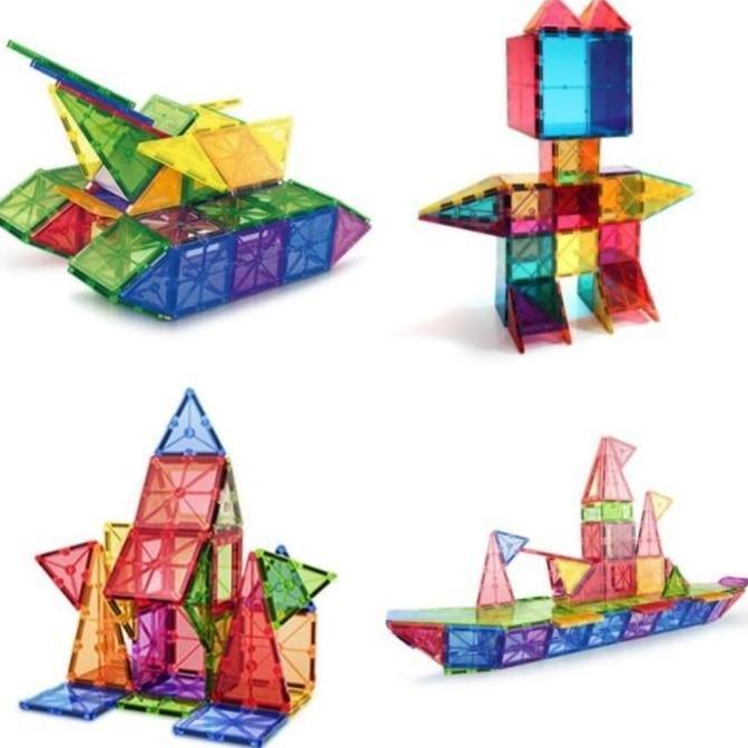 BAToys- Magnetic Paradise Magnet Tiles Building Blocks Mainan Edukasi Anak 3+