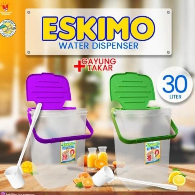 Tabitha Toples Es Gayung / Aquarium Es Buah 30 Liter Eskimo/ Tempat Es