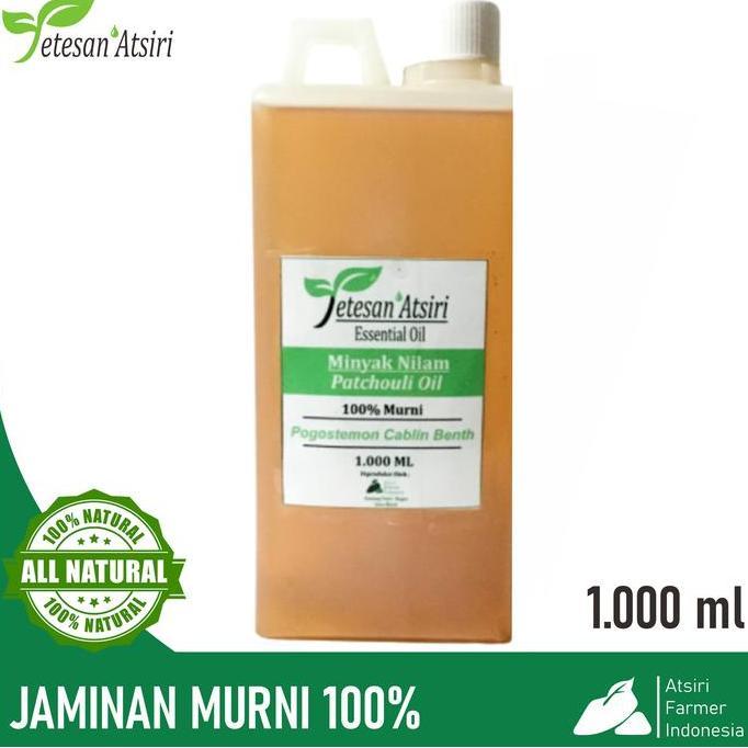 1 liter minyak atsiri nilam minyak nilam murni patchouli oil 100% AS