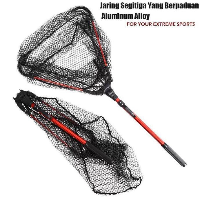 Serok ikan lipat / Serokan Ikan 80 CM Tebal / Serokan ikan besar / Net Alumunium Jaring Ikan Tongkat