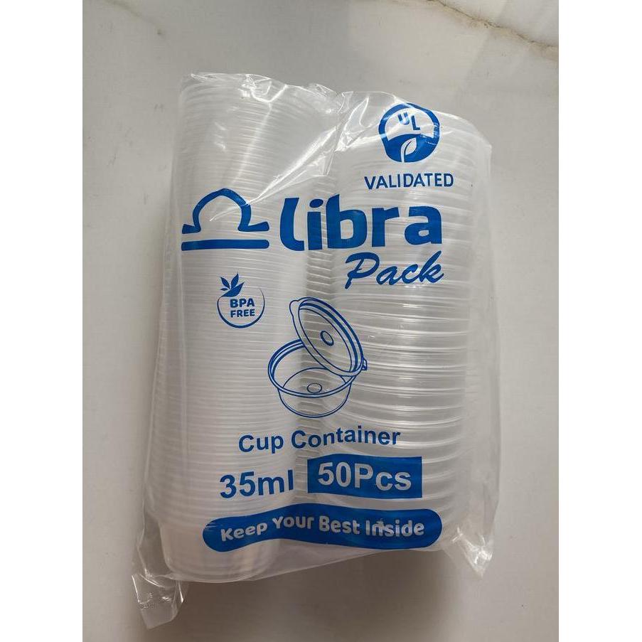 THINWALL SAUS CUP / TEMPT SAUS PLASTIK + TUTUP 35ML ISI 50 PCS