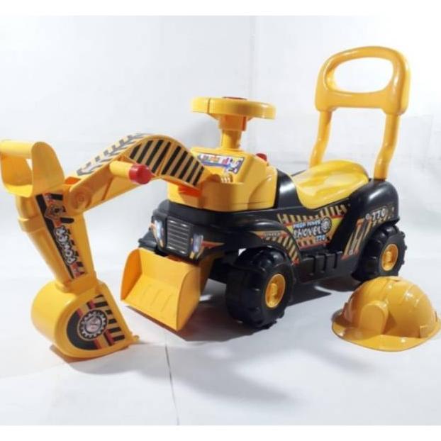 Promo Mainan Excavator Dorong/Beko Dorong Anak Mainan Mobil Dorong Anak Laki Laki Promo