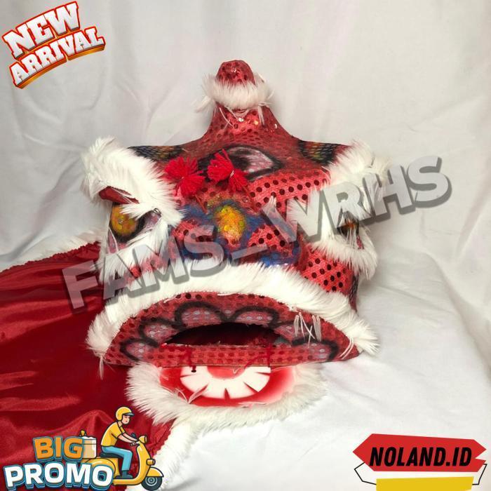 Barongsai Anak Dewasa Bahan Karton Tebal Kokoh Barongsai Kedip Br 1107