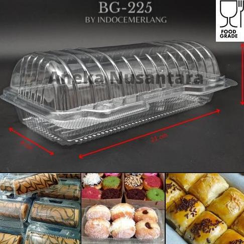 Mika Bolu Gulung Lipat 22 cm Tray Box Mika Kue Bolu Gulung BG 225 22cm