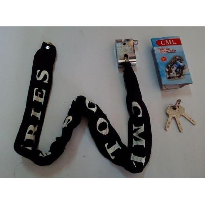 Gembok Rantai Motor Sepeda Anti Maling 80 cm Gembok Rantai Gudang