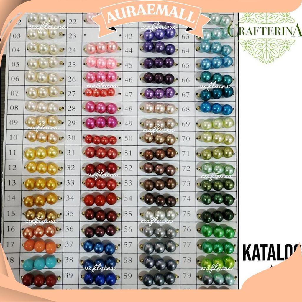 Mutiara Sintetis Berat 8Mm Varian 1 / Mutiara Berat / Mutsin / Mutiara Tasbih Berat C Sale