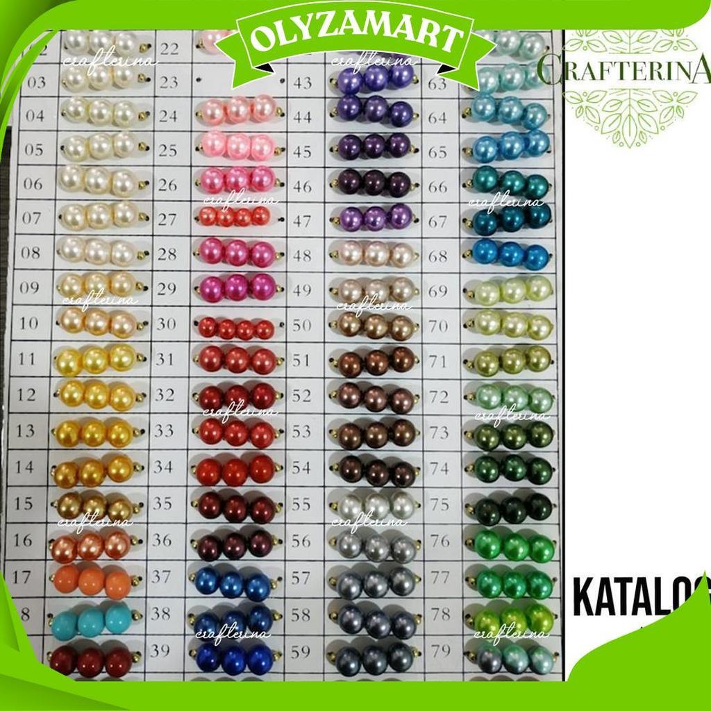 Mutiara Sintetis Berat 8Mm Varian 1 / Mutiara Berat / Mutsin / Mutiara Tasbih Berat C Promo Puncak