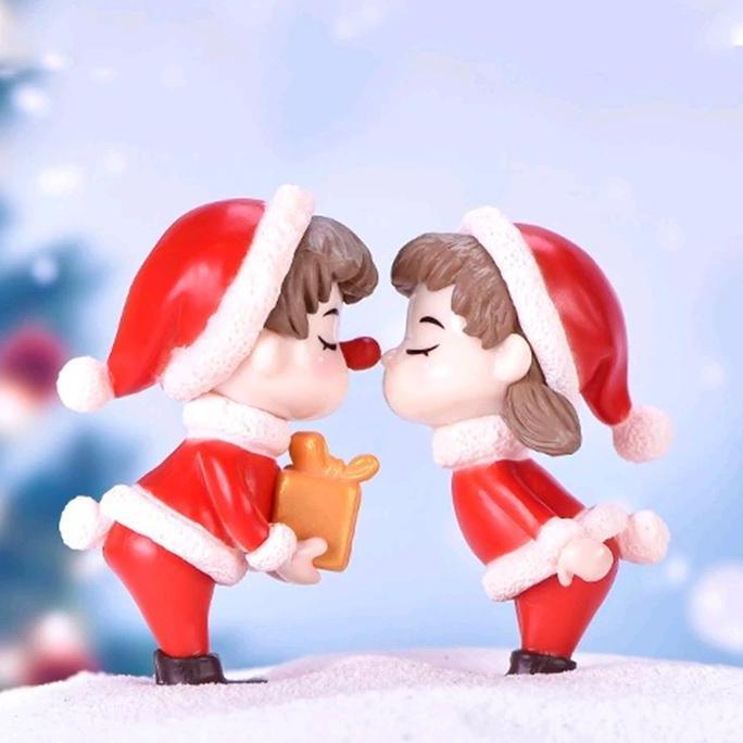 Ready  Koleksi Miniatur Dekorasi Ornament Natal Sinterklaus Pohon Natal Patung Kecil