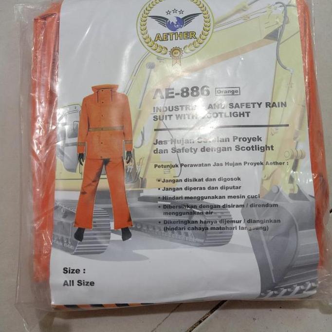 Jas hujan stelan proyek AETHER