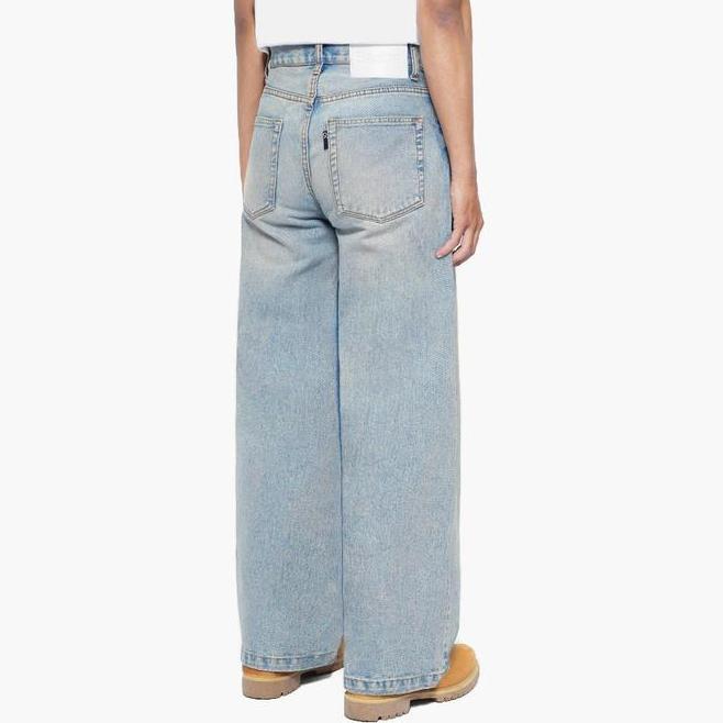 Amos De Nimes Basica Man Wide Leg Blue Denim Jeans