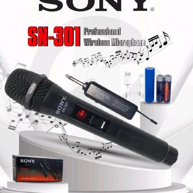 Mic Microphone Mikrofon Wireless Sn 301 1 Mic Sn 302 2 Mic Microhone Mic Mikrofon Tanpa Kabel