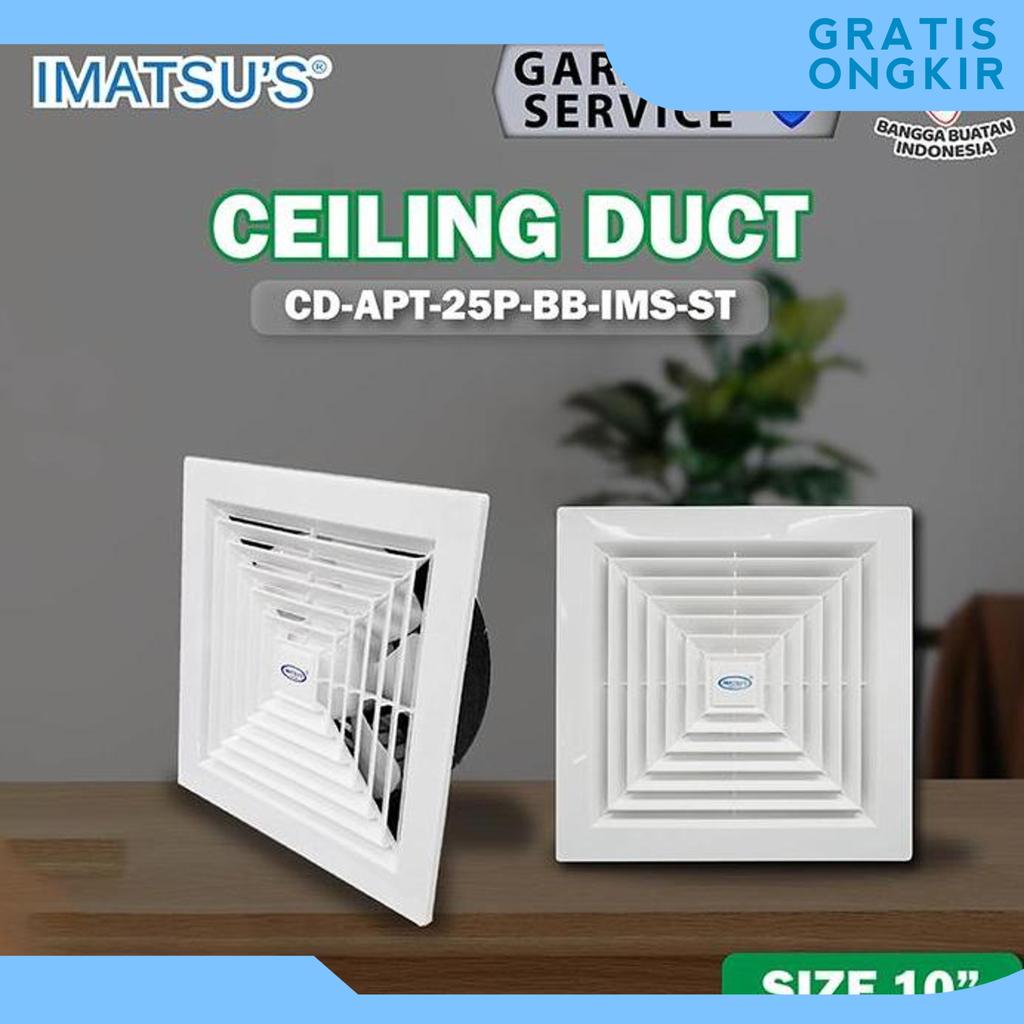Exhaust Fan 10 Inch/ Hexos Plafon Ceiling Exhaust Kamar Mandi