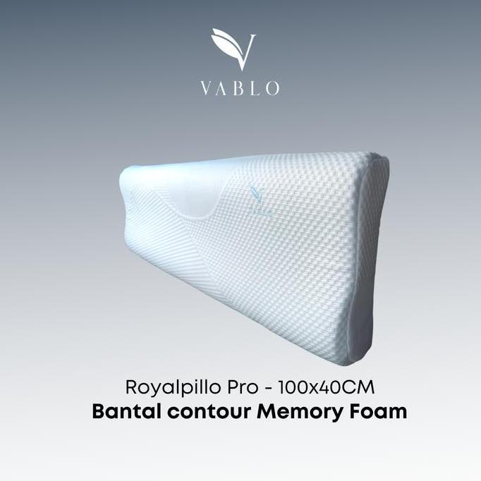 Vablo Royalpillo Xtra Long Pillow - memory foam - contour pillow