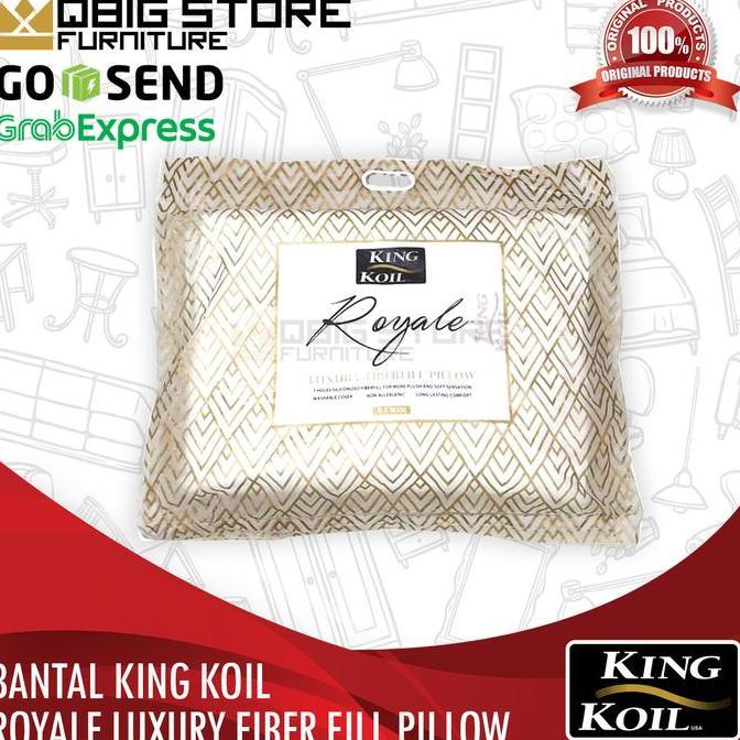 Bantal KING KOIL Royale Pillow Gold Polyester Fiberfill KingKoil Ori