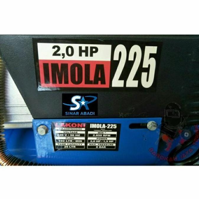 Terlaris Imola225 Lakoni Kompresor Angin Listrik 2Hp 2 Hp Lakoni Imola 225