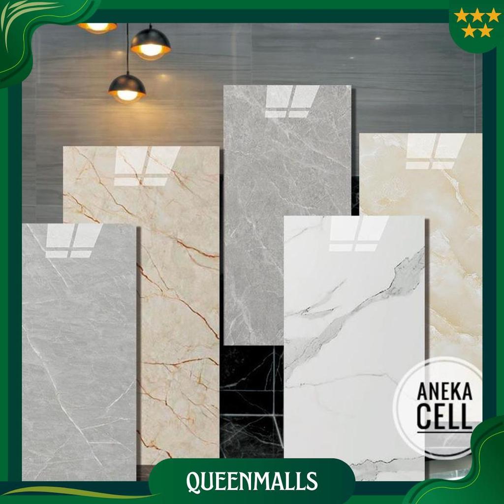 [Alumunium Foil] Wallpaper Dinding Vinyl Marble 30 X 60 Cm /  Lantai Vinyl Keramik Marbel Granit / S