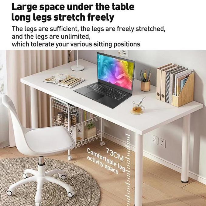 TERLARIS - [AK]Meja Makan Minimalis 140*50CM Meja Belajar Putih Meja Kerja Table Modern  Table Runne