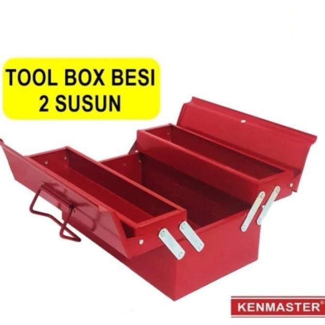TOOL BOX SUSUN 2 TINGKAT/Tool Box Besi 2 Susun Kenmaster Toolbox Kotak Perkakas Toolkit BERKUALITAS
