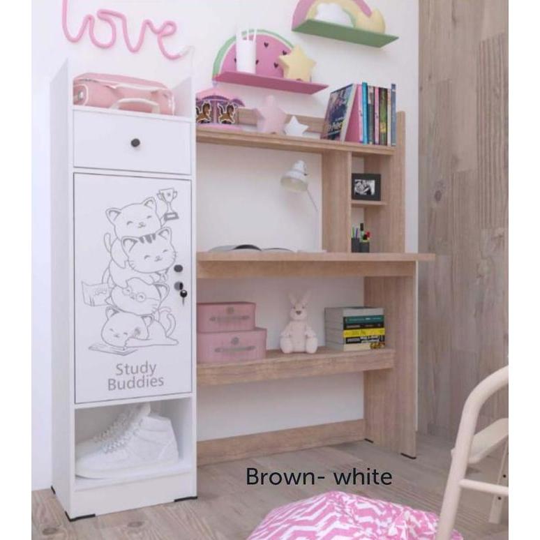 PROMO - Meja belajar lemari pakaian rak buku anak laki perempuan tk sd Bandung