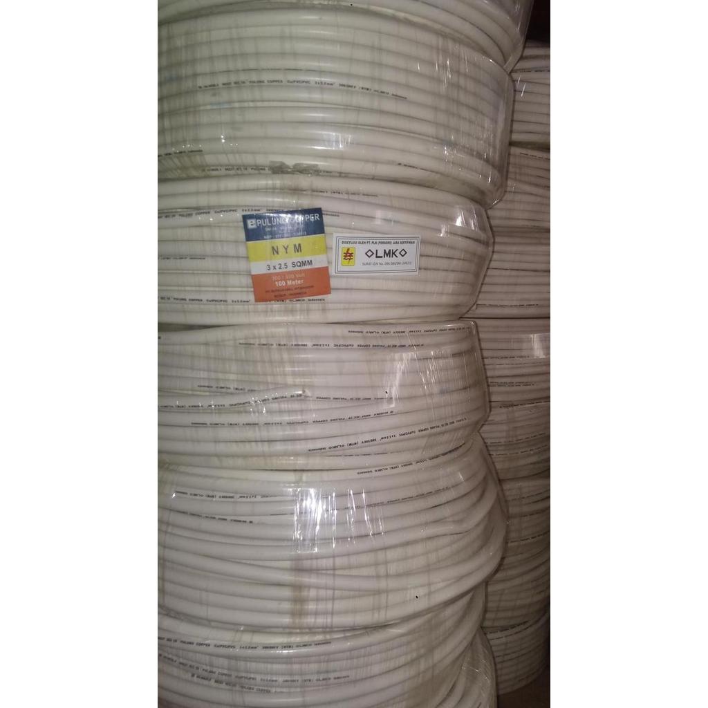 Promo Kabel NYM 3x2.5mm2 PULUNG 100 M (3x2.5mm 3x2.5 3x2,5mm 3x2,5) 100M Diskon