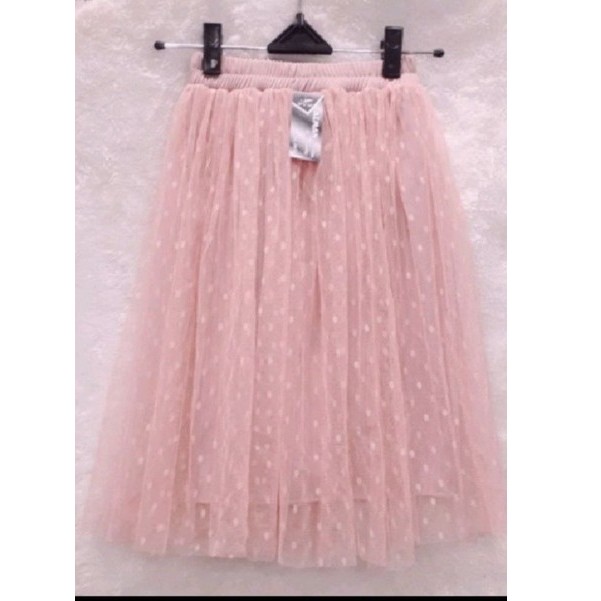 JDM_+ ROK TUTU ANAK PANJANG .TILE POLKADOT