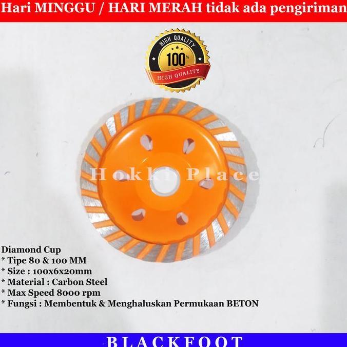 DW CUP BLACKFOOT 3"& 4" DIAMOND CUP WHEEL MATA GERINDA POLES MARMER